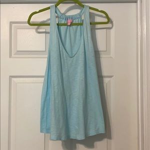 Lily Pulitzer Racerback Tank Top in Baby Blue